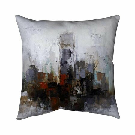 BEGIN HOME DECOR 20 x 20 in. Obscure Buildings-Double Sided Print Indoor Pillow 5541-2020-CI136